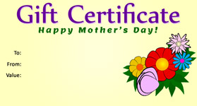 mother's day gift certificate template